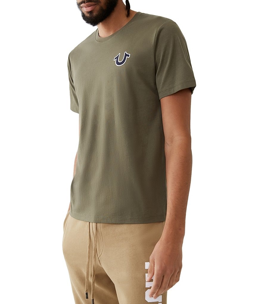 True Religion Buddha Logo Crew Neck Short-Sleeve Graphic T-Shirt