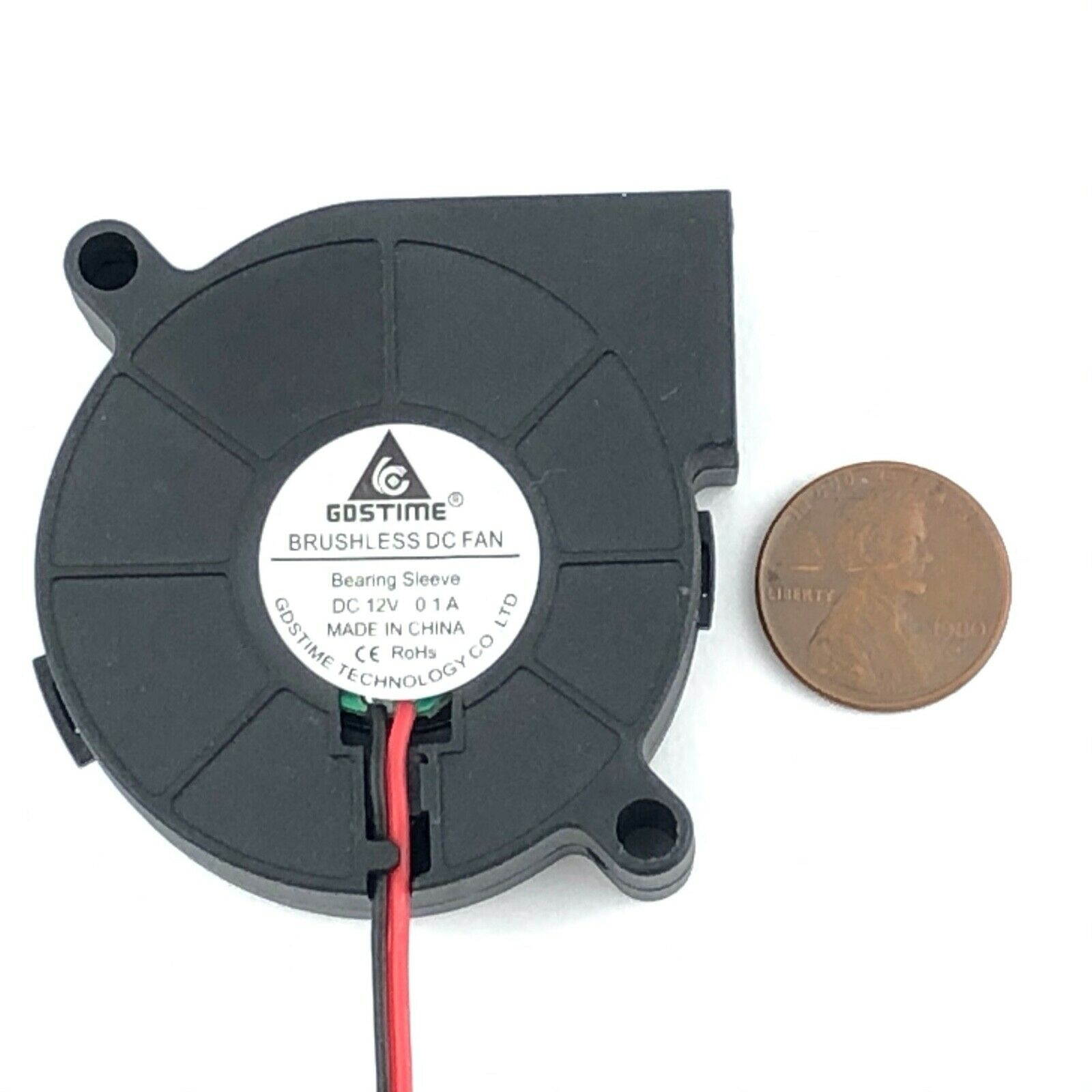 12V 50mm Blower Fan 5015 50mm x 15mm Turbo Cooling 3D Printer Rep Rap 2-pin