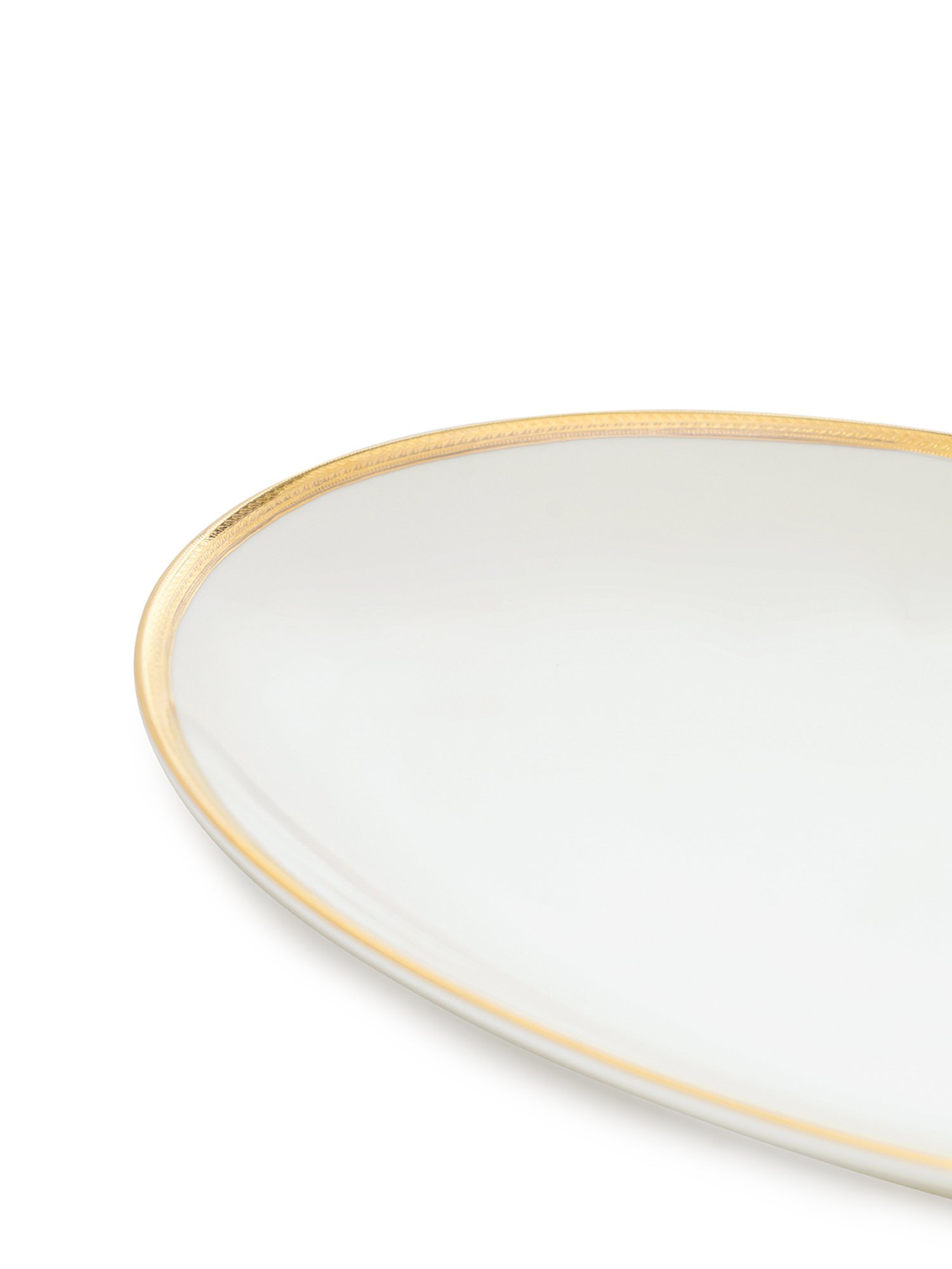 Pure Home and Living White Ceramic Solid Platters