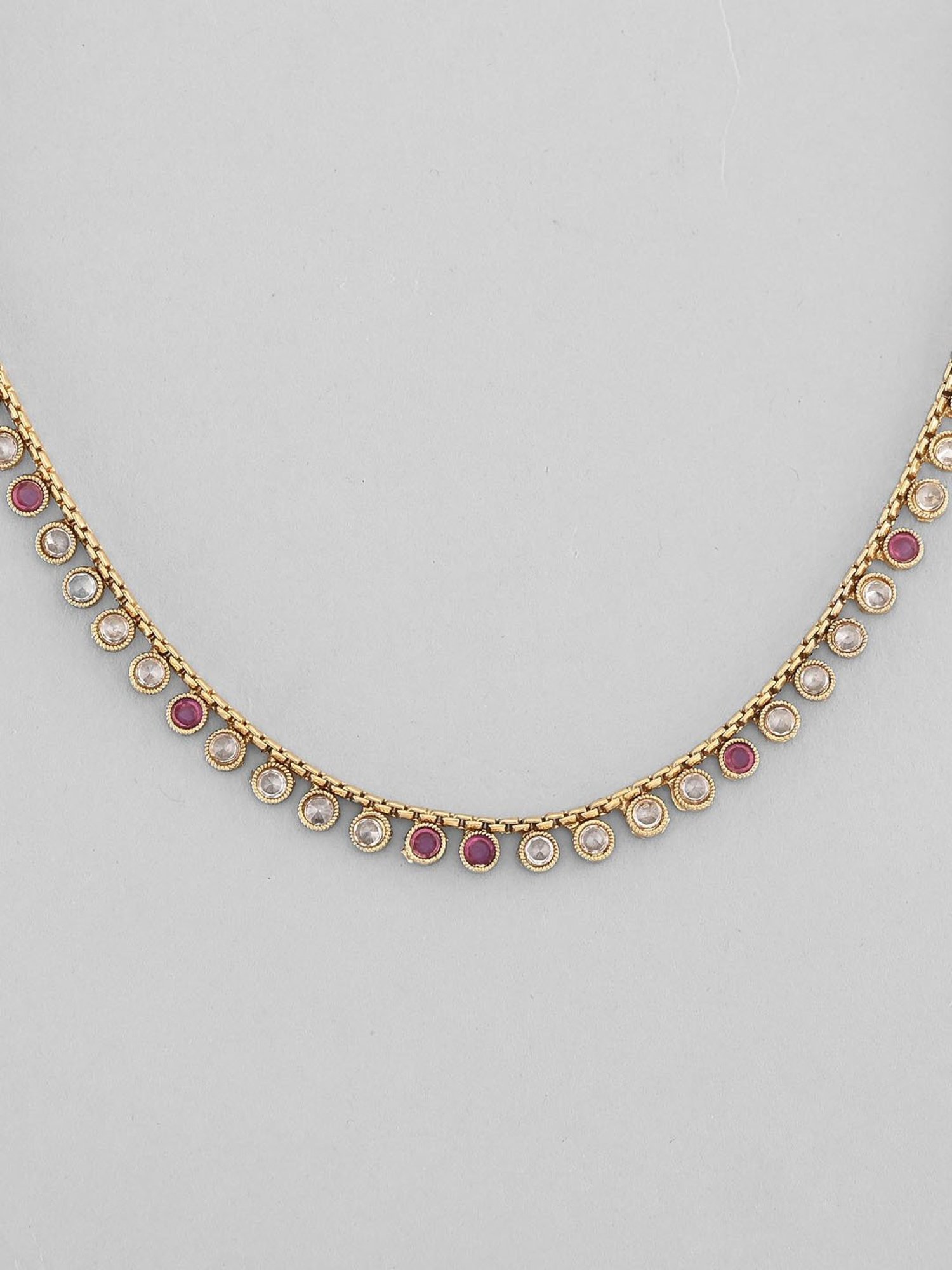 VOJ Gold Plated Designer Handcrafted Necklace with Earrings for Women