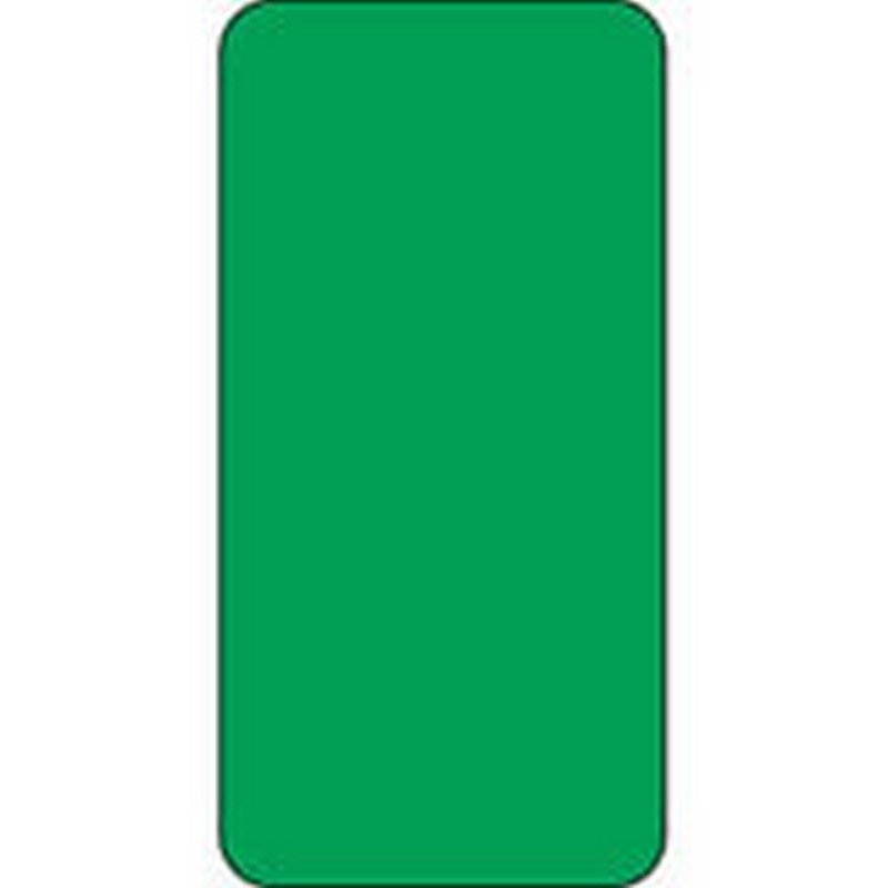 Smead Compatible Solid Green Labels, Matte Stock, 2" H X 1" W Individual Colors - Roll of 250