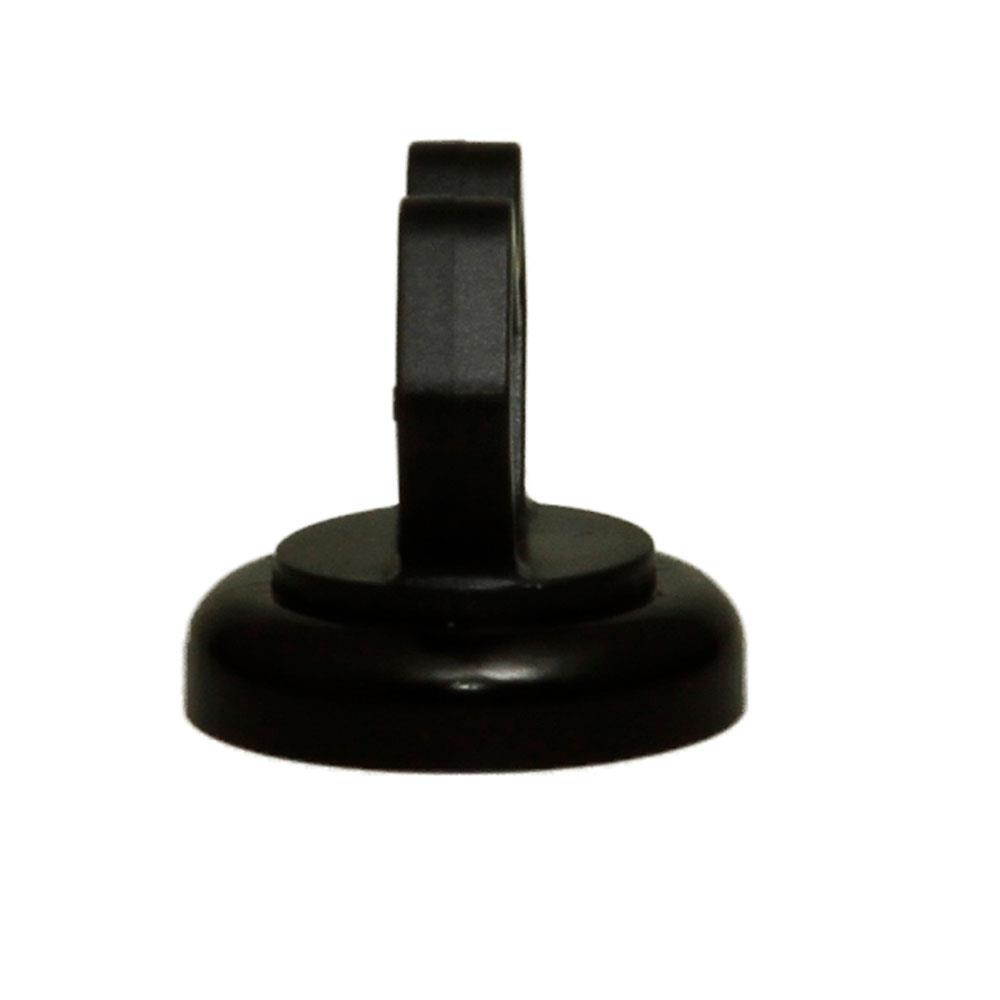 Strong Polymer 1/2" Magnetic Cable Holder,10 lbs Pull Strength, 10 Pieces/Bag - Black