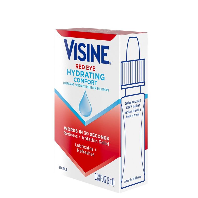 Visine Advanced Redness + Irritation Relief Lubrication / Redness Eye Drops - .28 fl oz