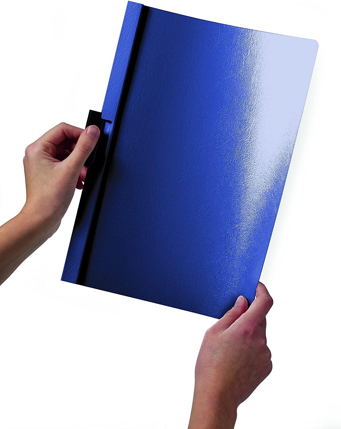 Durable Vinyl DuraClip Report Cover w/Clip Letter Holds 30 Pages Clear/Red