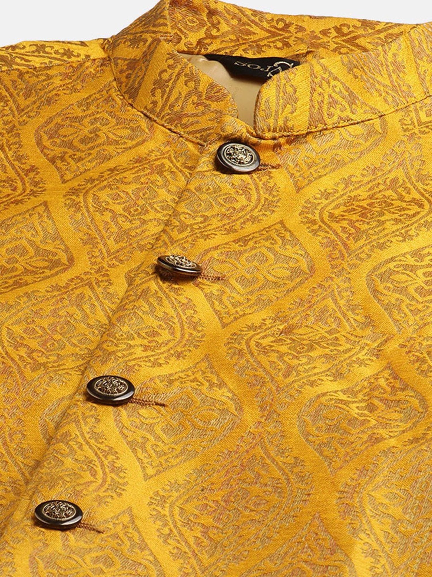 Sojanya Purple Regular Fit Self Pattern Kurta Set With Jacket