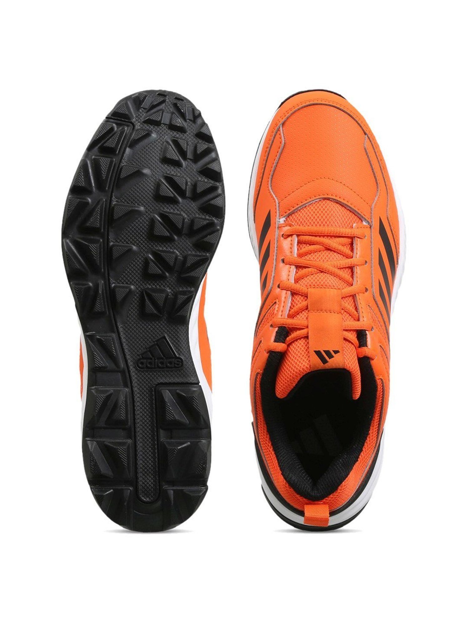 Adidas Men's Cri Rise V2 Orange Cricket Shoes