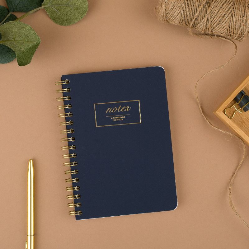 80 sheet 1 Subject Spiral Notebook Work Style Pocket Navy - Cambridge