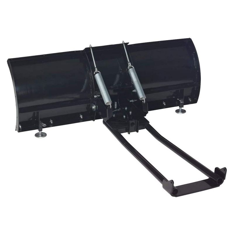 MotoAlliance Denali ATV 60 Inch Universal Steel Snow Plow Shovel Mount Attachment Kit with Adjustable Angle and Height Adjustable Skid Feet