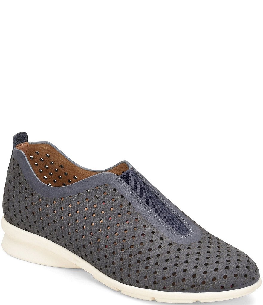 Comfortiva Perlace Perforated Leather Slip-On Sneakers