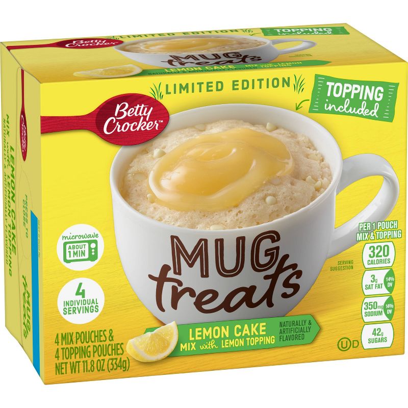 Betty Crocker Lemon Cake Mug Treats - 11.8oz