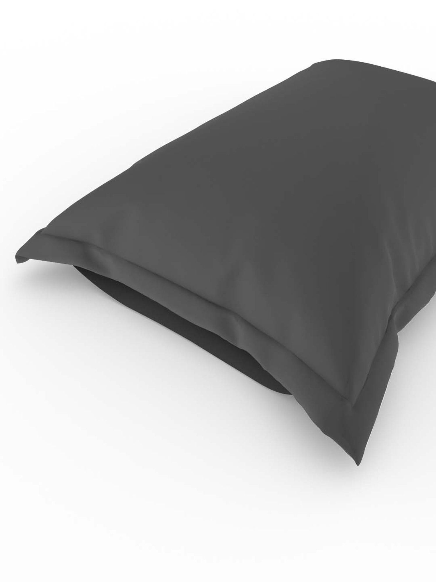 Pizuna 100% Cotton 400 TC Pillow Cover, Standard, Dark Grey, 2 Pieces