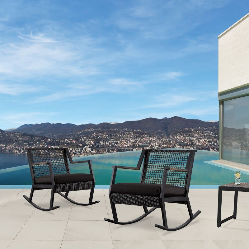 Calvin Rocker Set of 2 Black - Real Flame