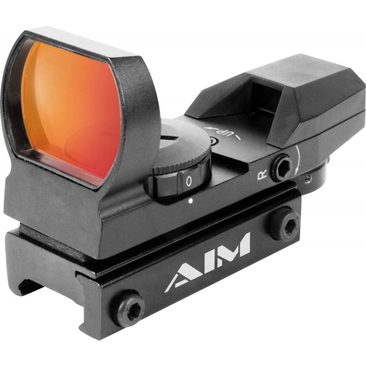 AimSports Red Dot Sight 4 Different Reticles, Black