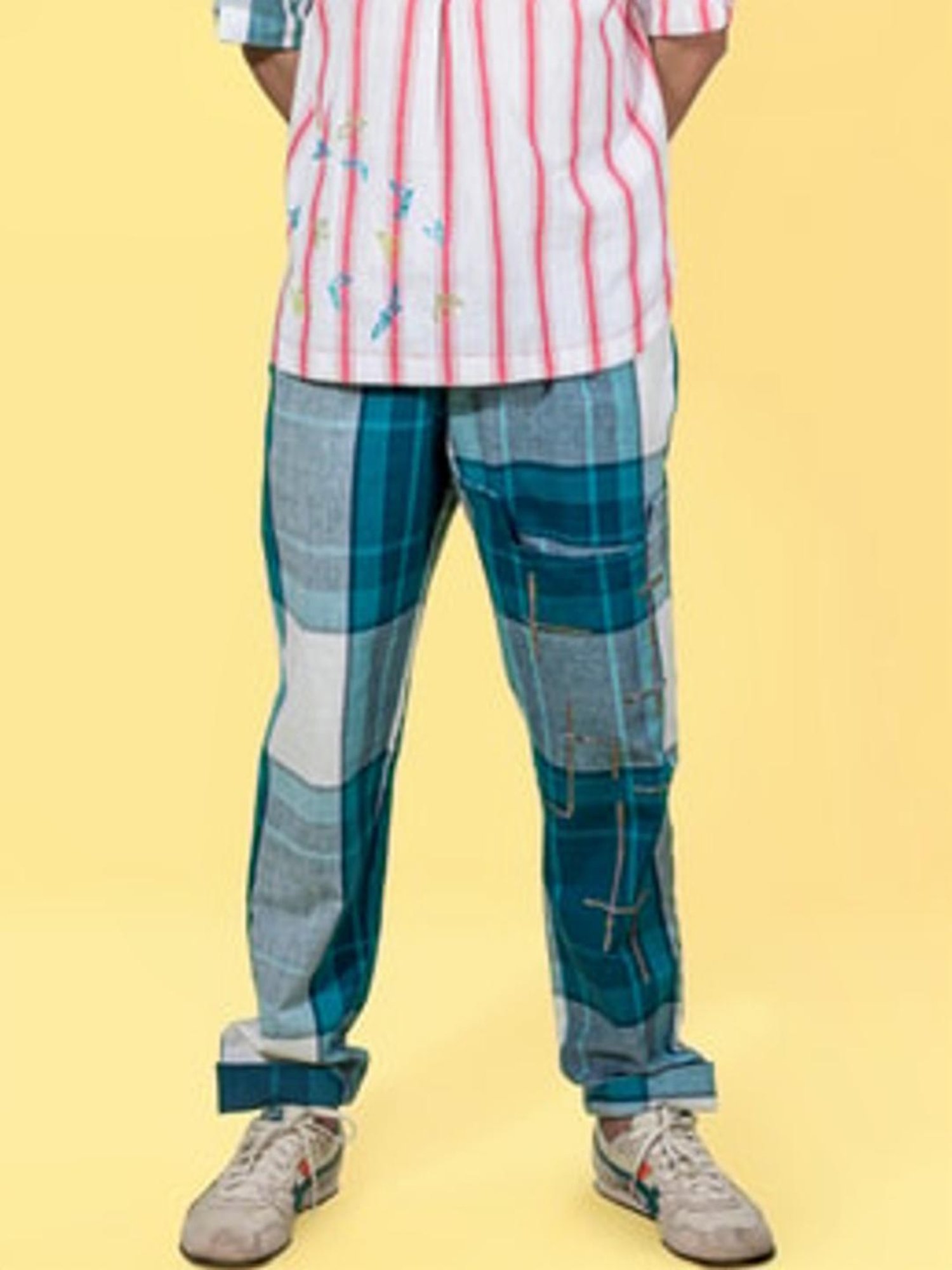 Anushe Pirani Teal Of Myriad Minds Safari Pants