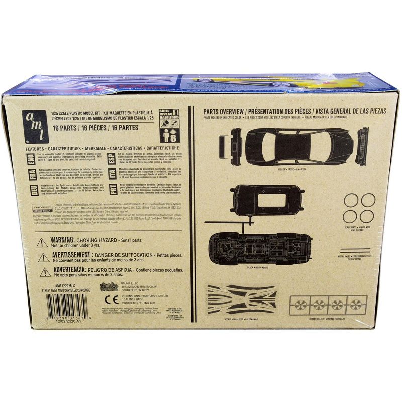 Skill 1 Snap Model Kit 1998 Chrysler Concorde Street Heat "Slammers" 1/25 Scale Model by AMT