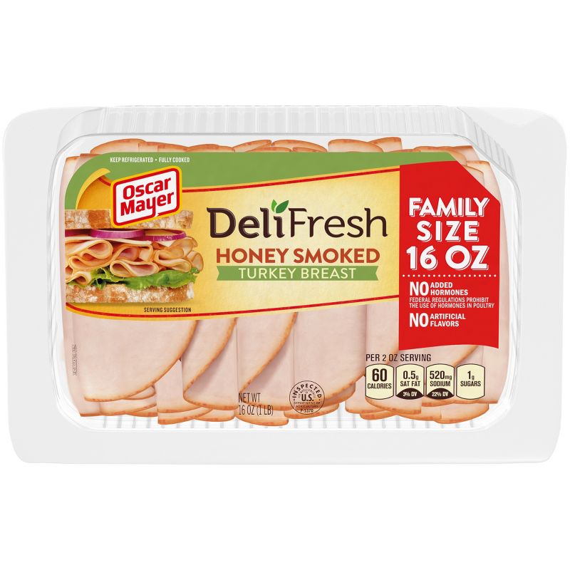 Oscar Mayer Deli Fresh Honey Smoked Turkey Breast - 16oz