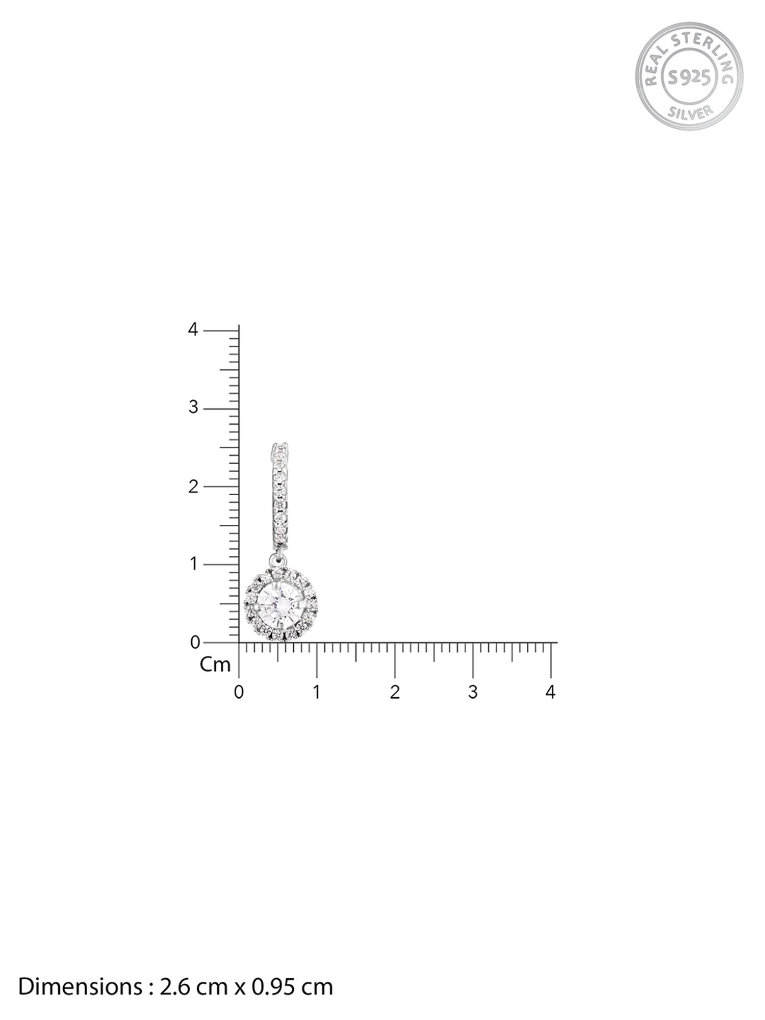 Clara 92.5 Sterling Silver Lily Earrings for Women