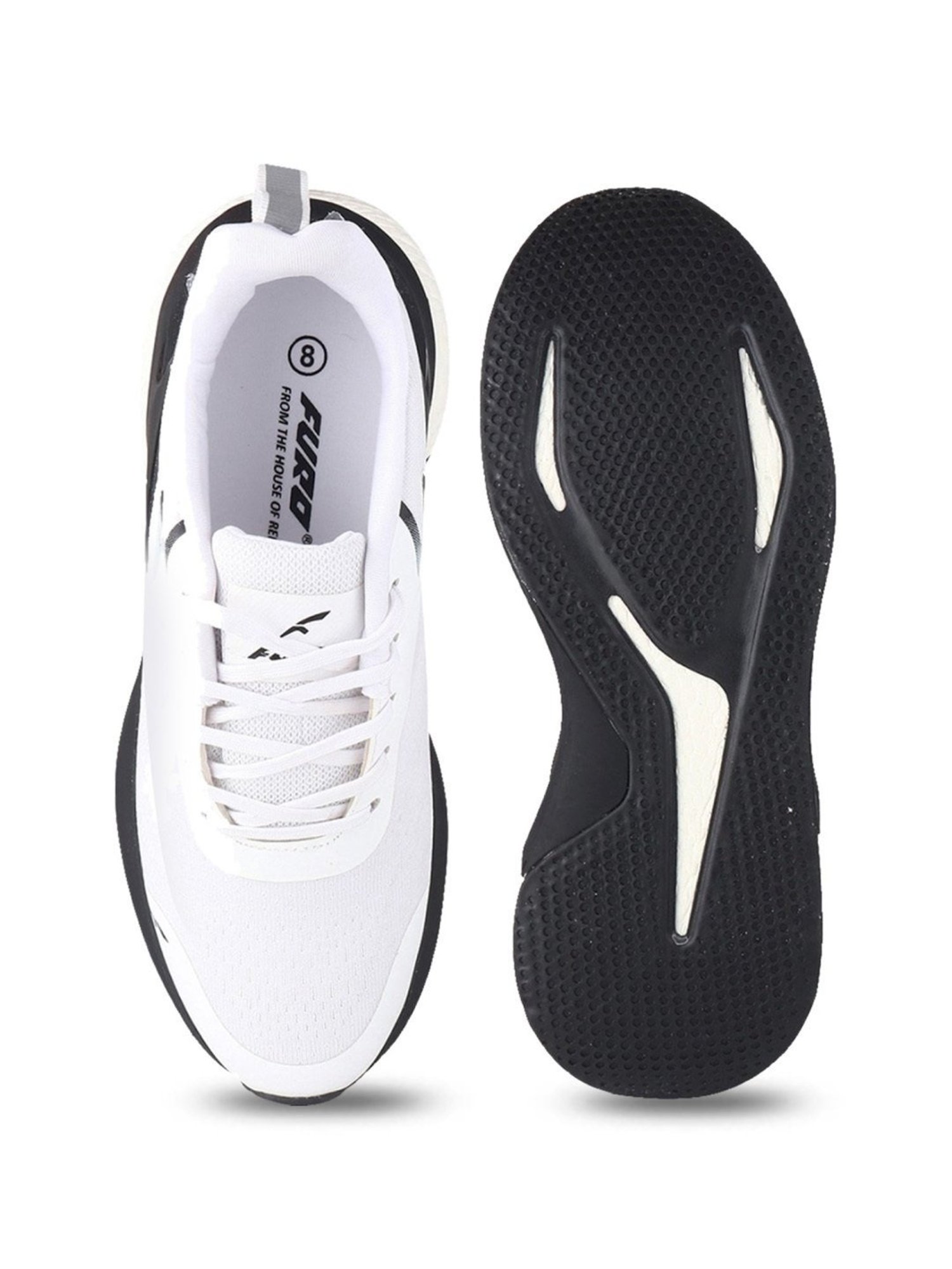 Furo by Red Chief Men White Running Shoes