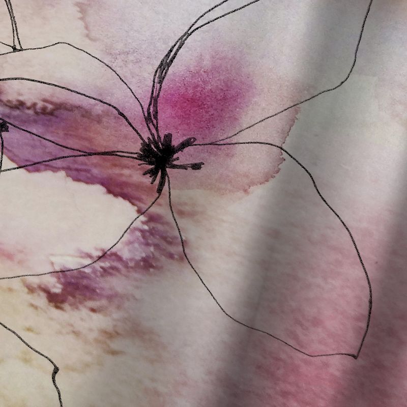 Americanflat Whisper Petals Ii by Hope Bainbridge 71" x 74" Shower Curtain