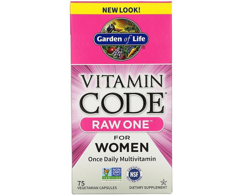 Garden of Life Multivitamins Vitamin Code Raw One for Women Capsule 75ct.