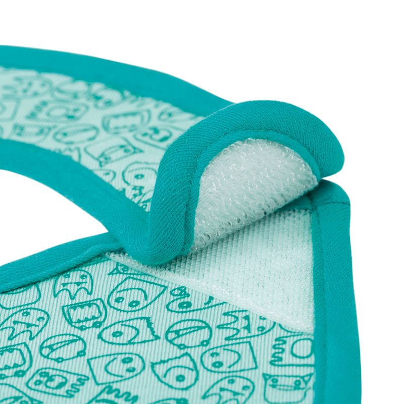 Lassig Little Monsters Newborn Bouncing Bob Bib - Blue