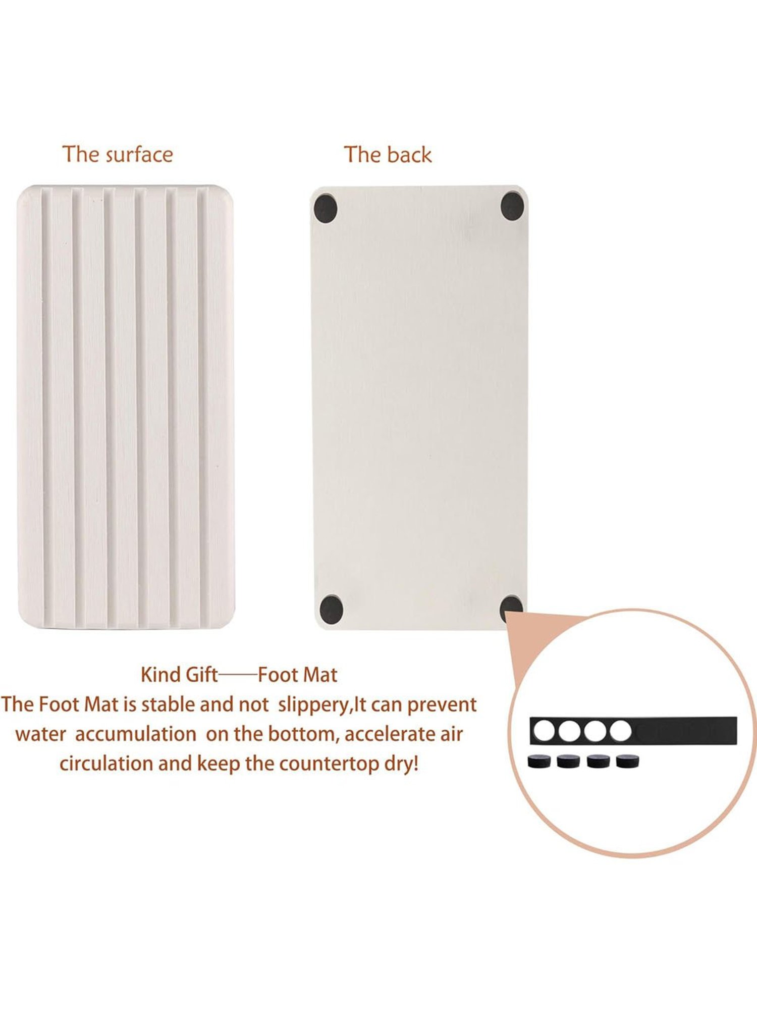 The Artment DryMates - Water Absorbent Diatomite Coasters Set of 2