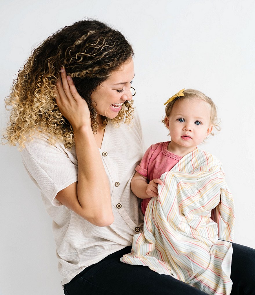 Copper Pearl Baby Girls Rainee Knit Swaddle Blanket