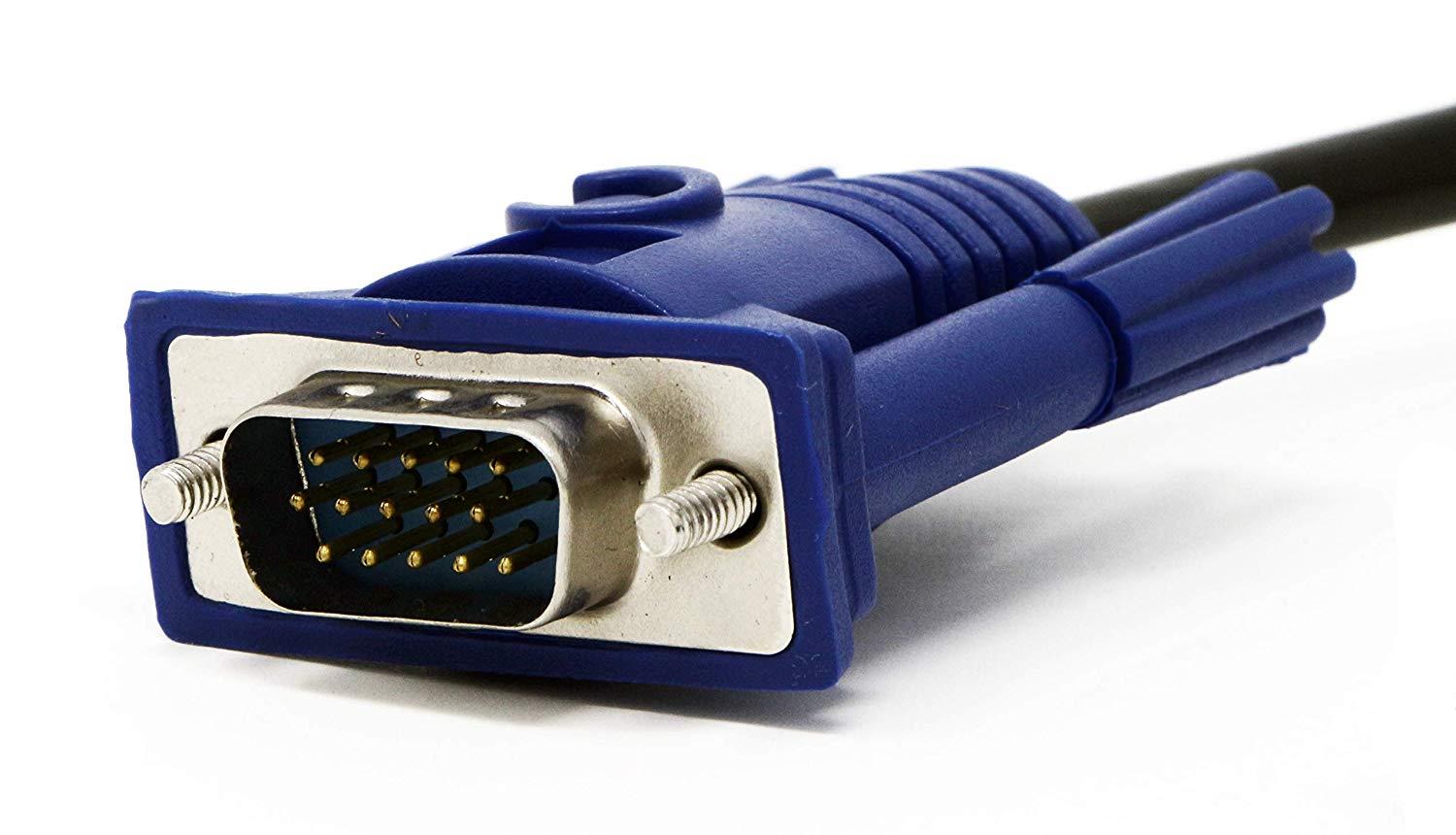 Tupavco VGA Cable 100ft - Computer/Monitor / Projector/PC / TV Cord 15 PIN, 100 Feet Long Video Cord - TP121