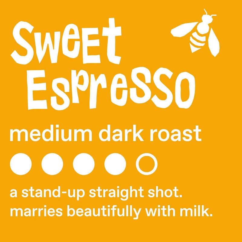 Ethical Bean Coffee Sweet Espresso Medium Dark Roast Whole Bean Coffee - 12oz