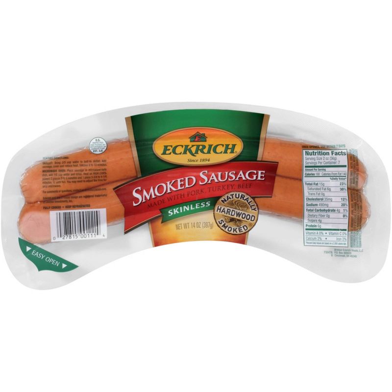 Eckrich Smoked Sausage Rope - 14oz