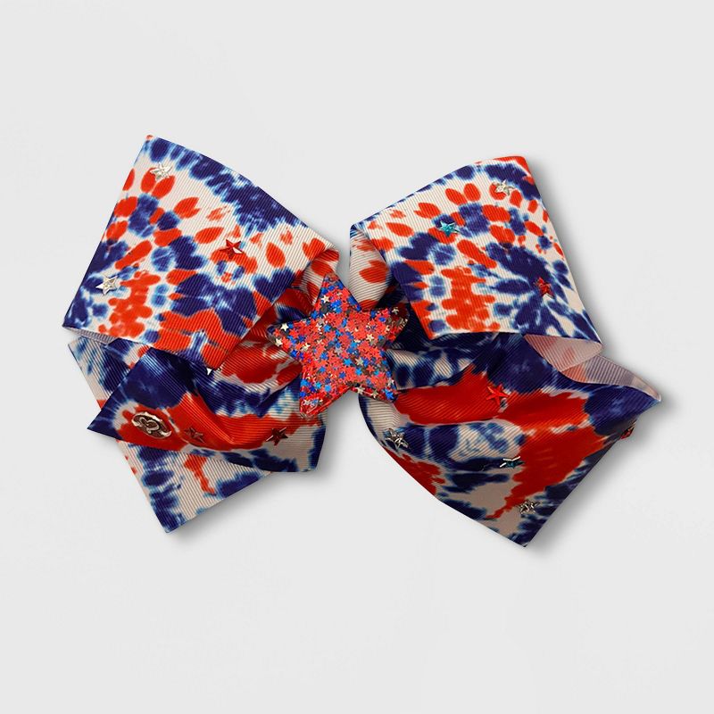 Girls' JoJo Siwa Patriotic Tie-Dye Bow