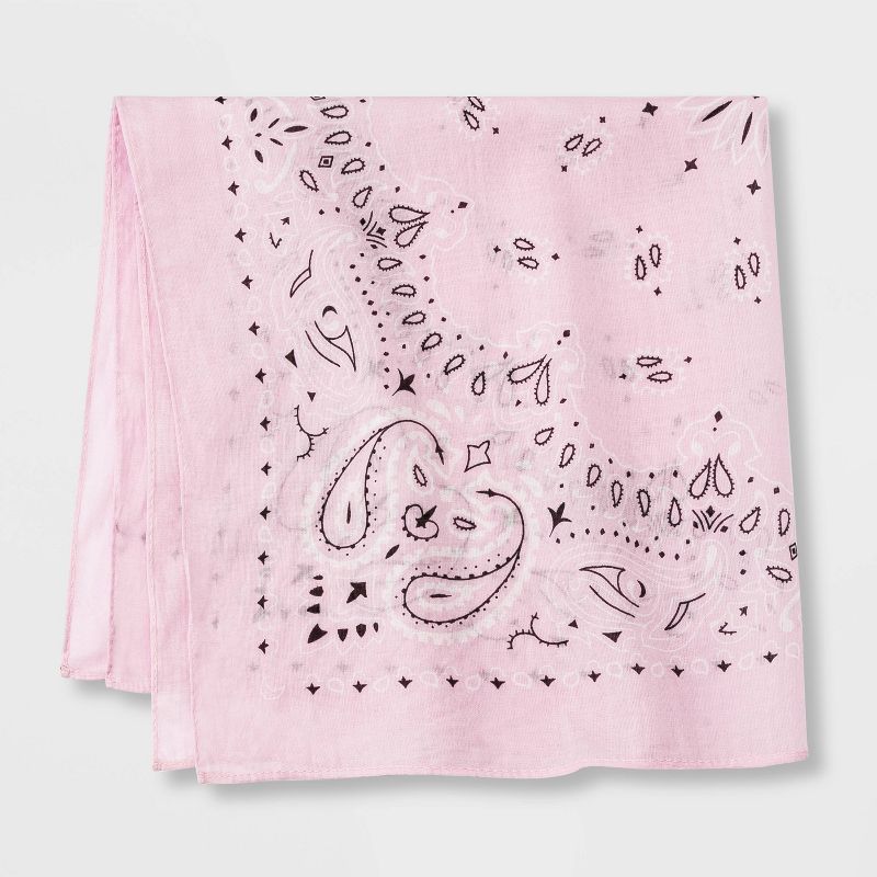 Women's Paisley Print Bandana - Wild Fable™ Purple