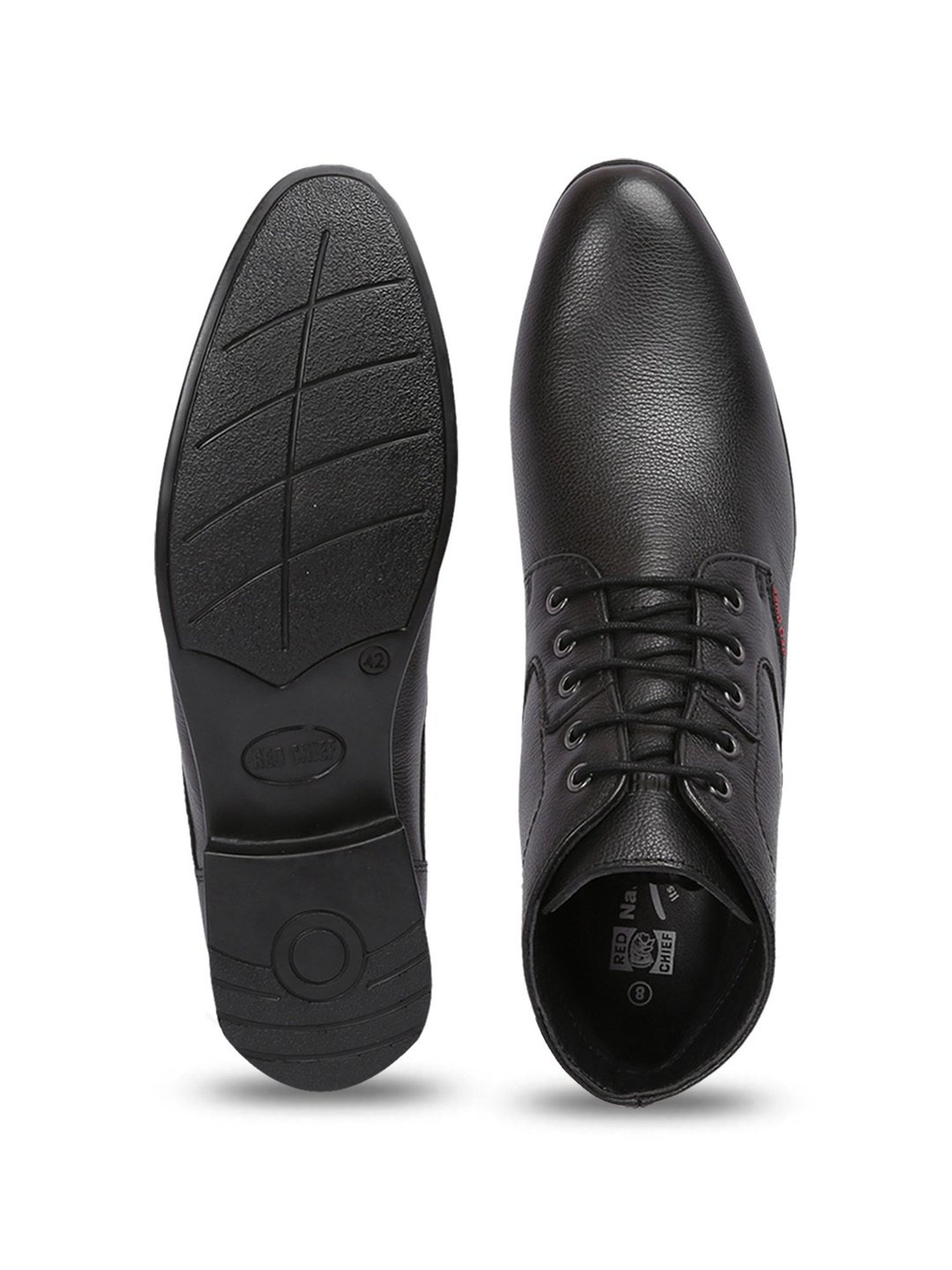 Red Chief Men's Black Derby Boots