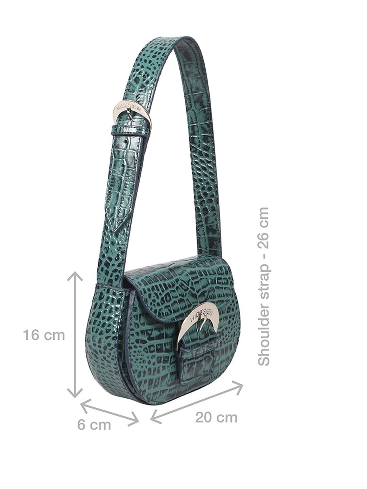 Hidesign Eoss Rivoli Leather Textured Shoulder Handbag