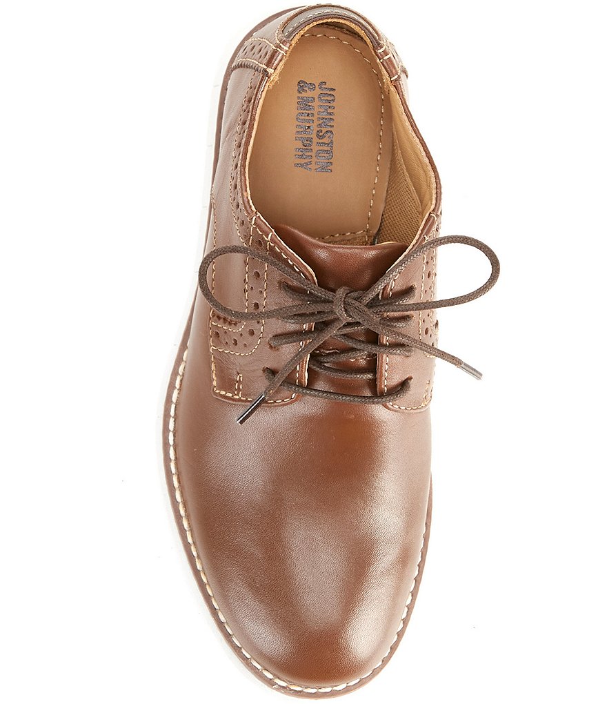 Johnston & Murphy Boys' Holden Plain Toe Oxfords (Youth)
