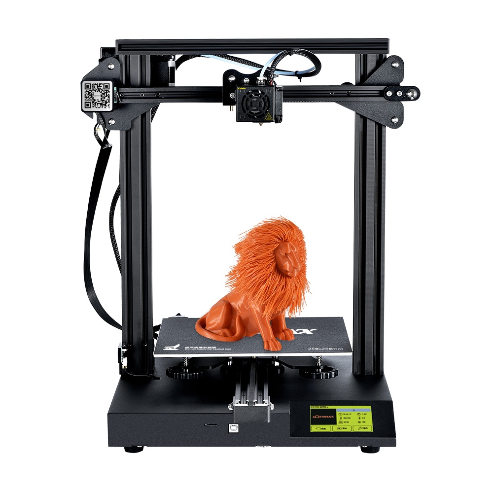 LOTMAXX SC-10 DIY 3D Printer Kit 235*235*280mm Print Size Support Filament Detecticon/Resume Print with Large LCD Dispaly/7 Languages for Choose