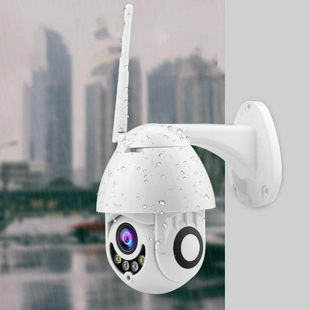 1080P HD Network Surveillance Camera 200W Fixed Focus US PLUG P2P Cloud Access IR Night Version Two-way Audio for IPhone Android Windows