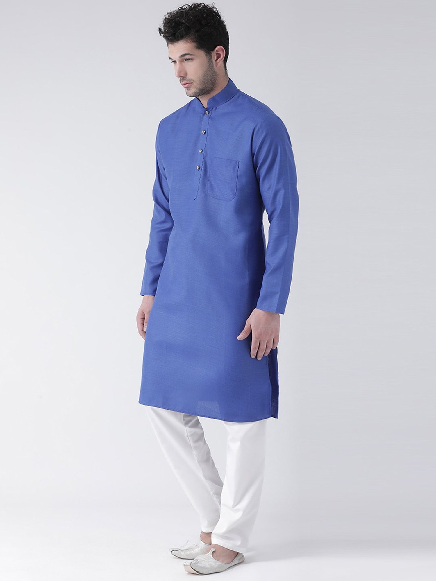 SG LEMAN Light Blue Cotton Kurta Set