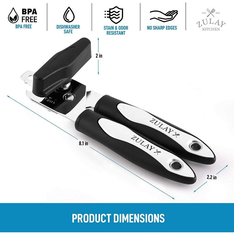 Can Opener With Stainless Steel Blades With Large Turn Knob-Default Title