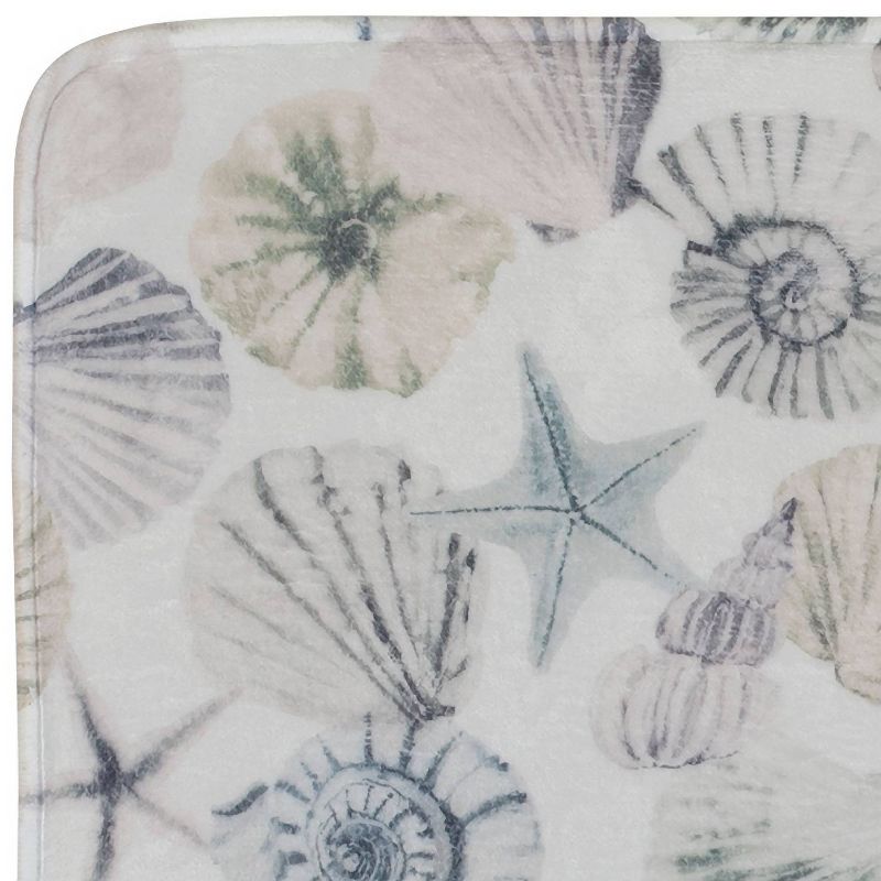 Shell Cove Bath Rug White - Creative Bath