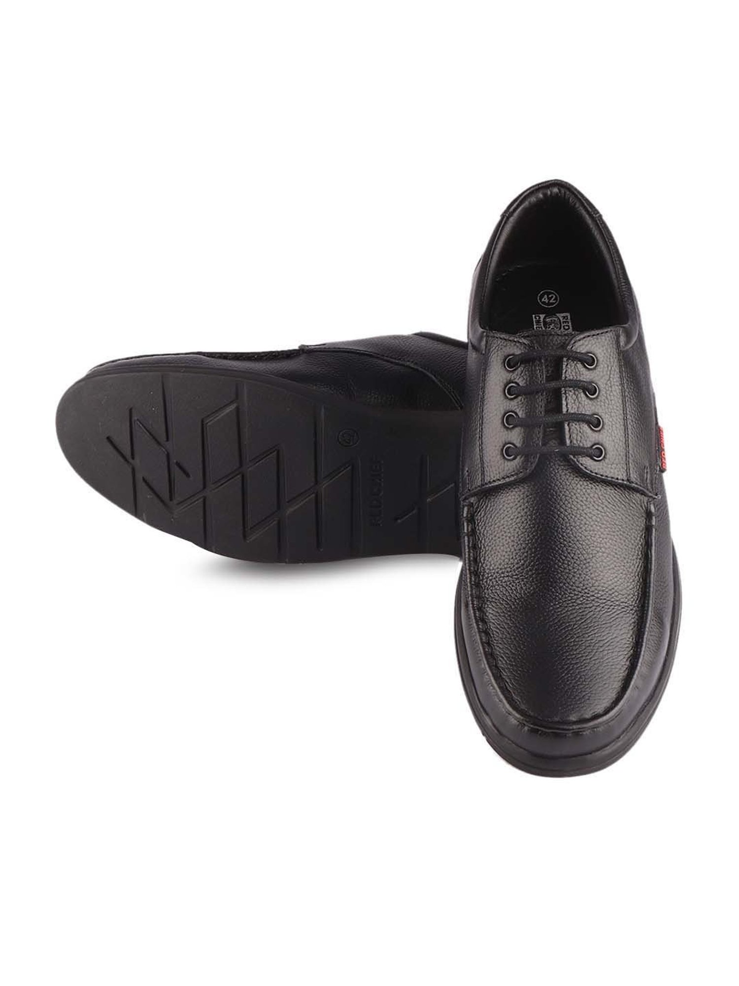 Red Chief Men's Black Derby Shoes
