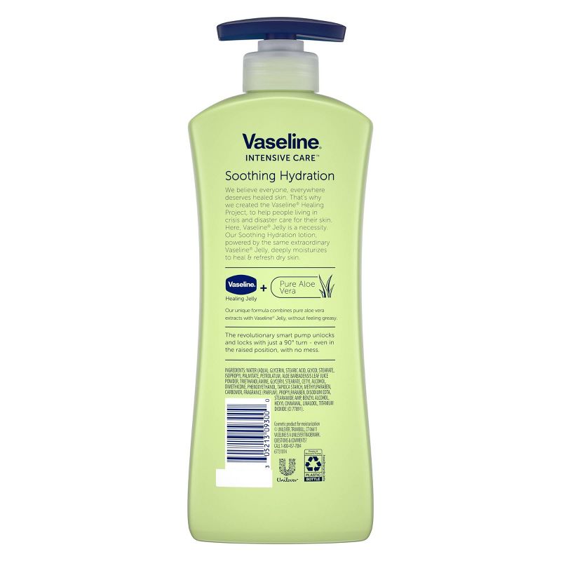 Vaseline Intensive Care Soothing Hydration Body Lotion - Aloe - 20.3 fl oz