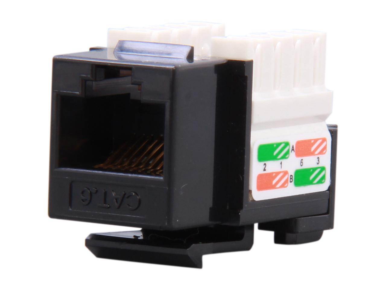 SA RJ45PD-K Cat. 6 Punch Down Keystone Jack - Black
