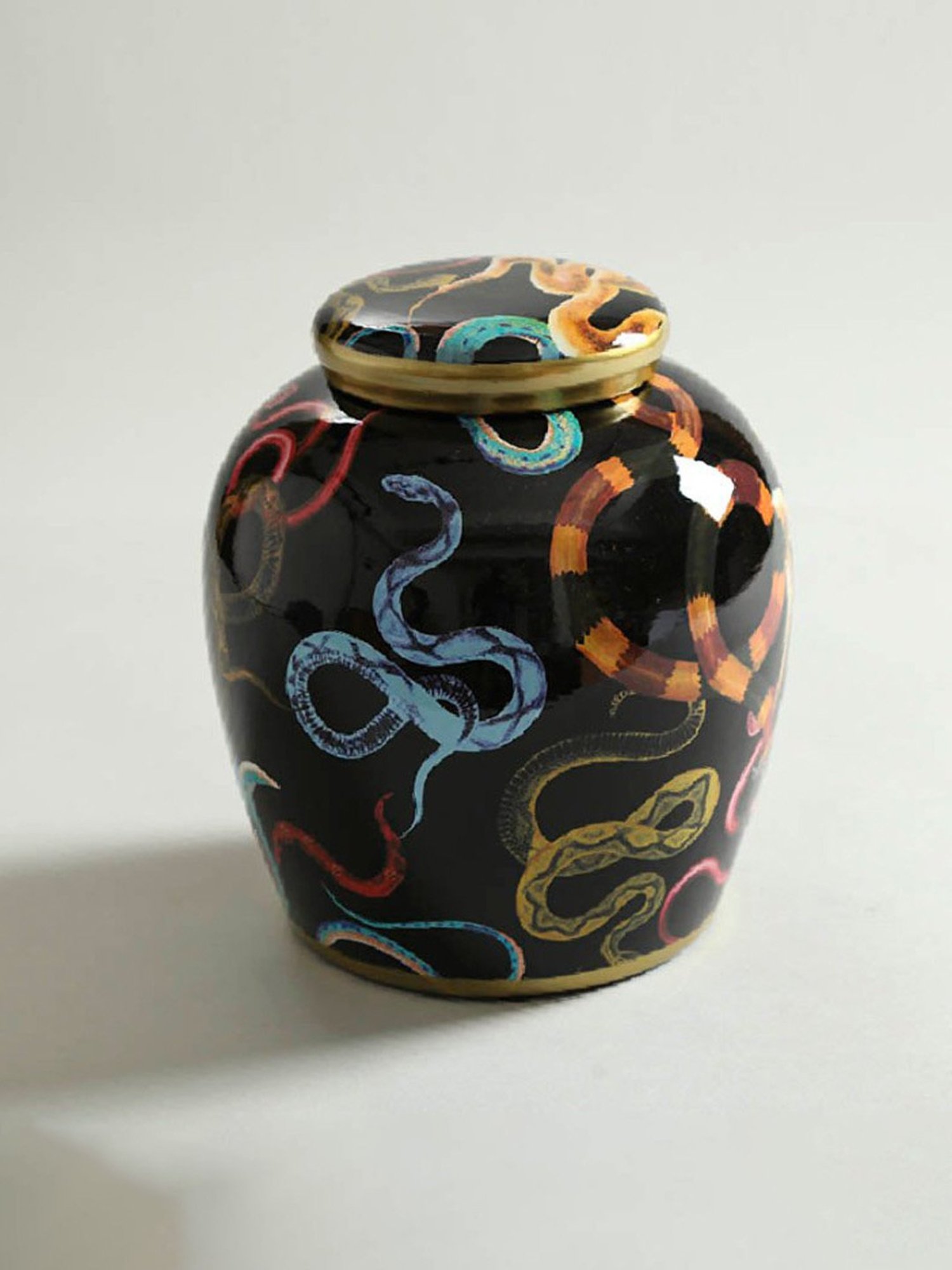 Home4U Multicolor Porcelain Kundanika Jar