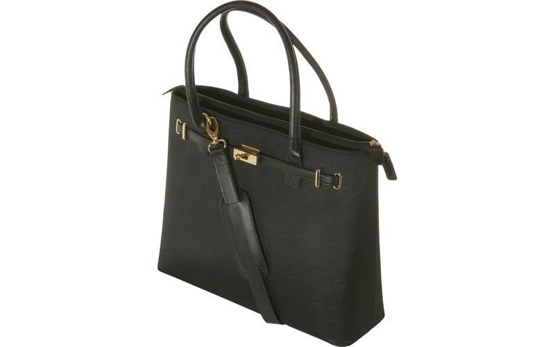 WIB Thoroughbred WIB-EURO1 Carrying Case for 15.6" Notebook - Black - Twill Nylon, Nylon Interior - Textured - 12.3" Height x 15.8" Width x 5" Depth