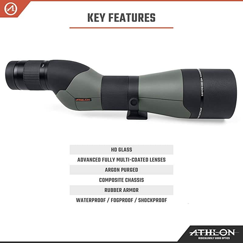 Argos HD 20-60x85 Spotting Scope - Straight, Green/Black