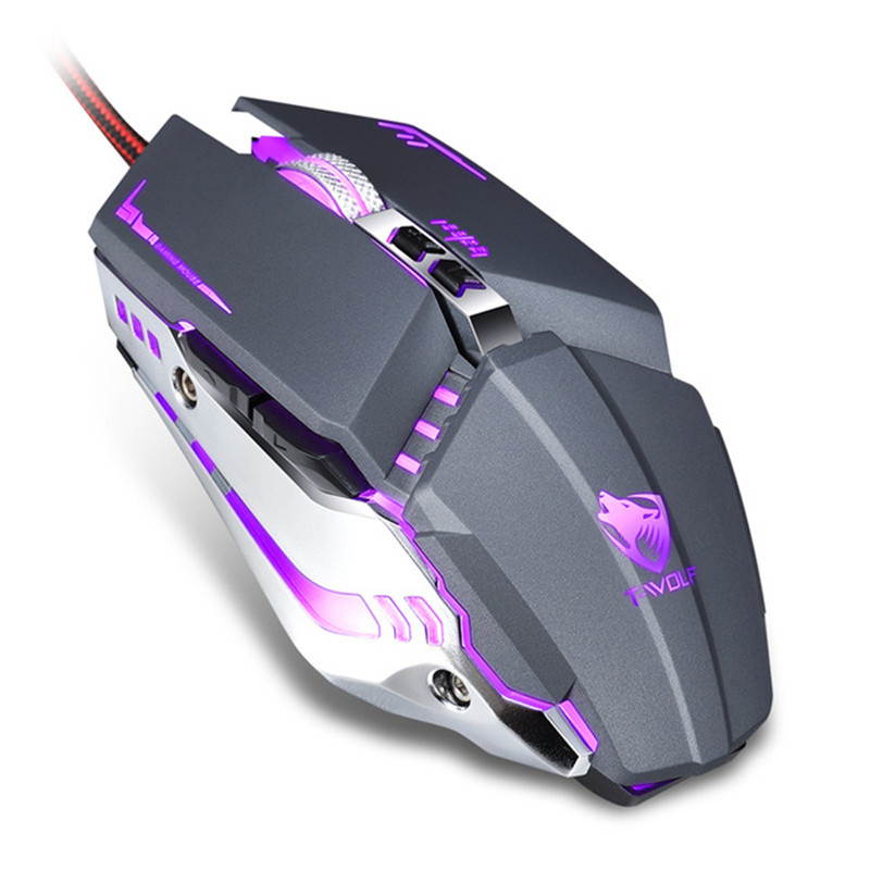 Professional Gaming Mouse 3200DPI LED Optical USB Wired Computer Mice Gamer Mause Cable Game Ergonomic Mouse for Laptop PC