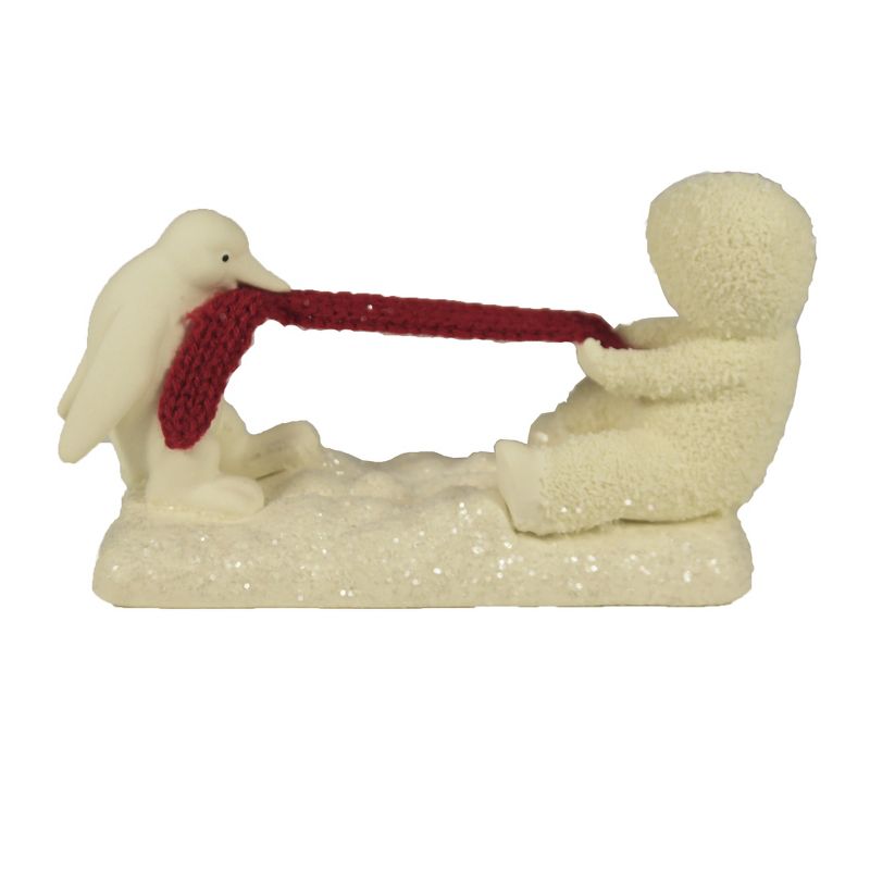 Dept 56 Snowbabies 3.25" Tug-Of-War Penguin Christmas  -  Decorative Figurines