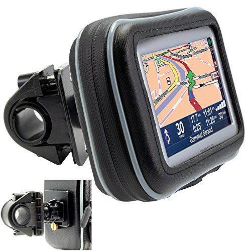 ChargerCity Universal Motorcycle / Bike Mount with Water Resistant Case for 4.3" & 5" inch GPS Garmin Nuvi Drive DriveSmart 50 51 52 54 55 56 58 57 42 44 45 2539 2555 2557 2595 2597 2598 2599 LM LMT