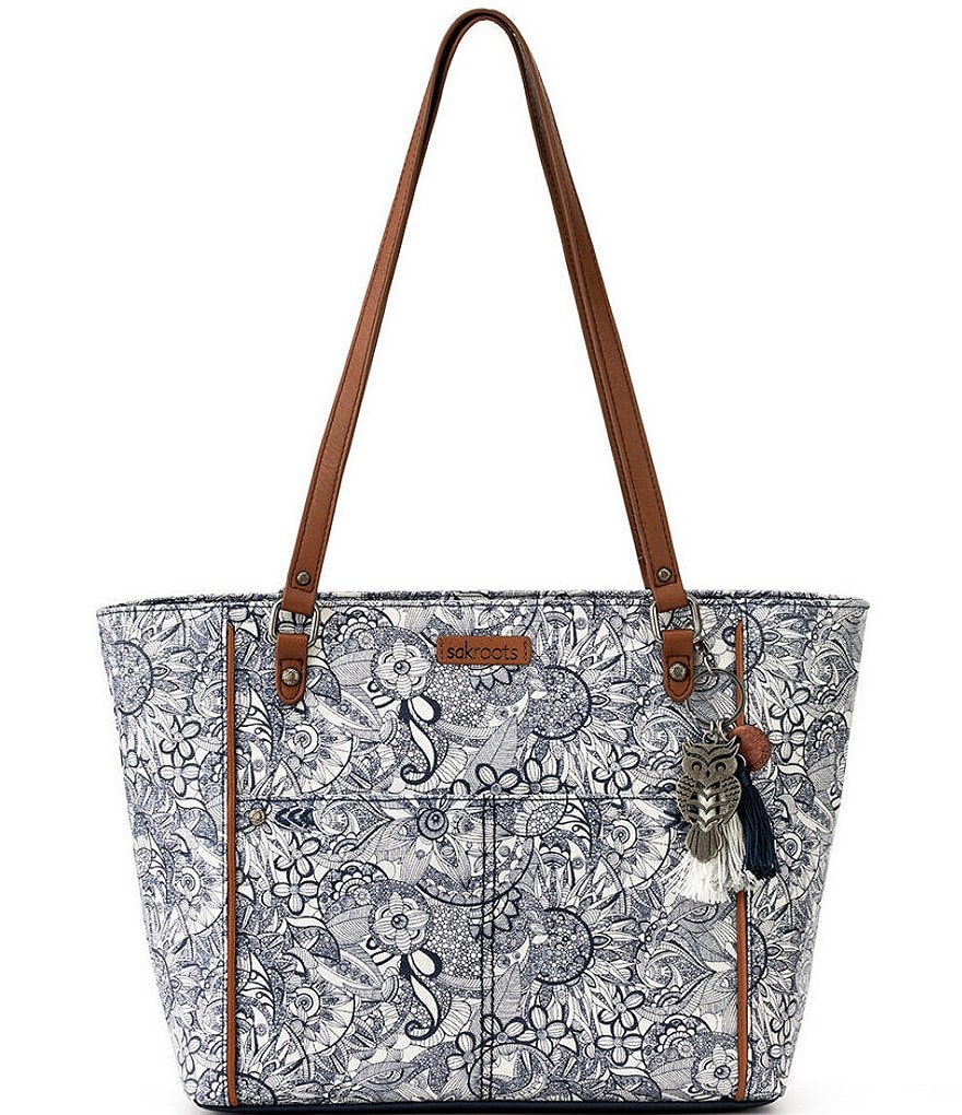 Sakroots Artist Circle Metro Floral Tote Bag